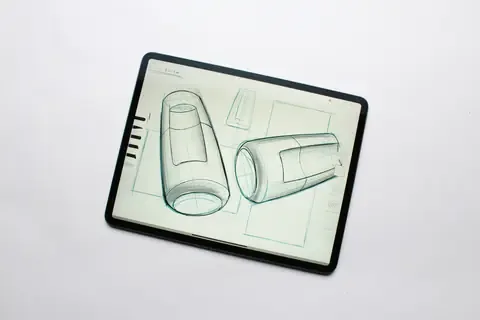 Croquis technique transform&eacute; en mod&egrave;le 3D